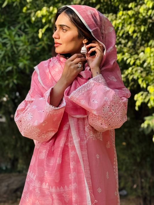 Siraphina Winter Cotton Embroidered Stitched 3-Piece Suit