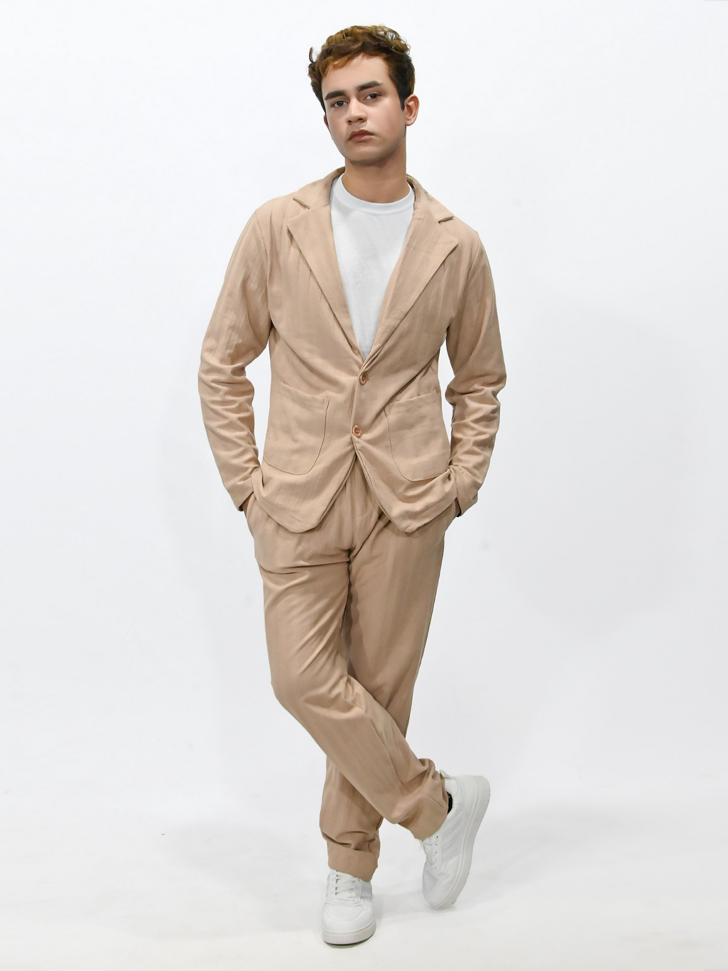 Jupiter Celebrity Self Textured Gender Neutral Skin Casual Pant Coat-14864