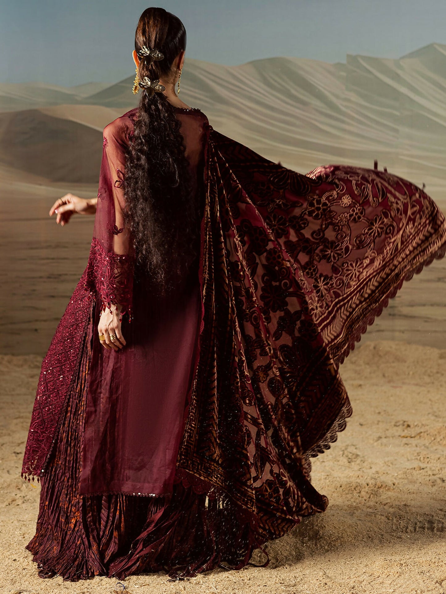 Mahnur Amelia Kotrai Embroidered Stitched 3-Piece Suit–CK-007