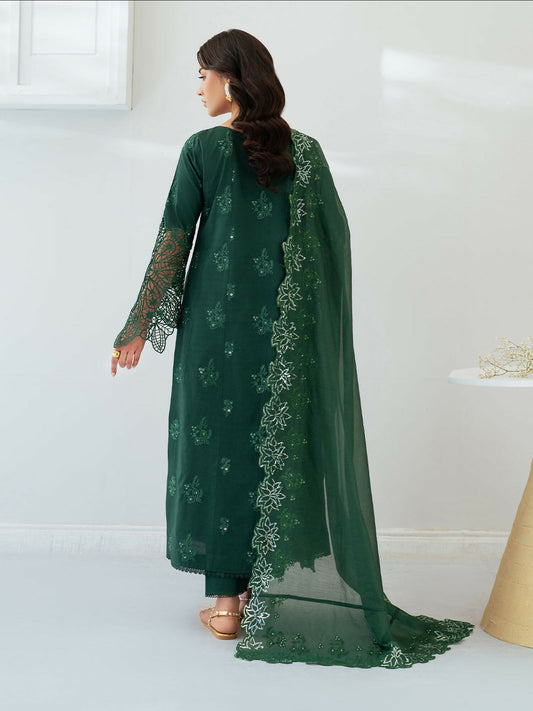 Mahnur Sera Pret'26 Jacquard Lawn Embroidered Unstitched 3-Piece Suit-SP-02