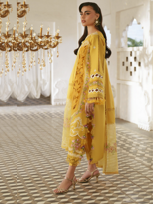 Parishay Shangrila Lawn Embroidered Unstitched 3-Piece Suit-SLA-05