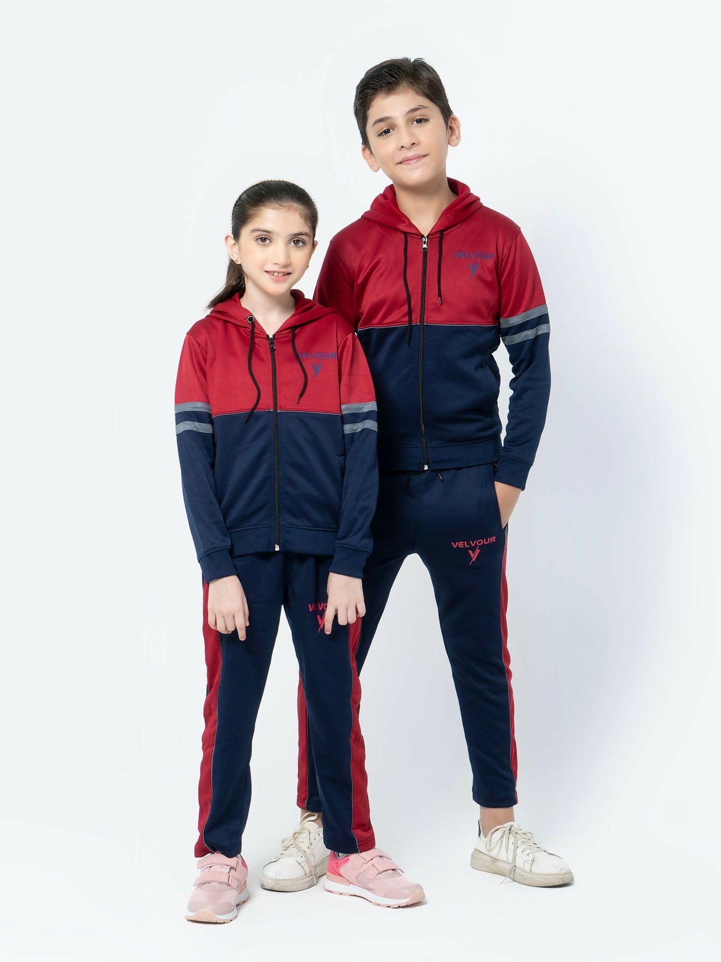 Red and blue Velvour Winter Tracksuit-VWT08-A