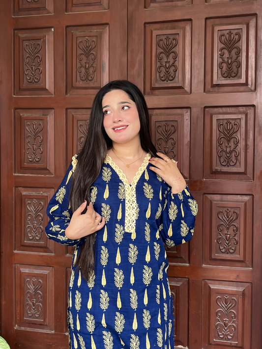 Bin Shaukat Khaddar Printed Stitched 2-Piece Suit