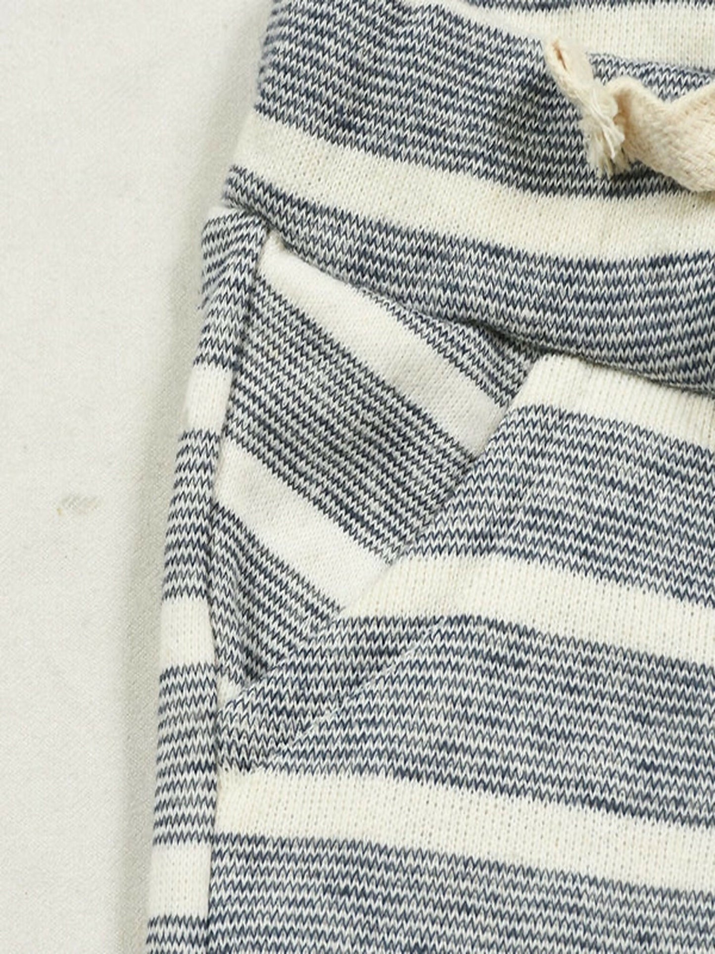 Funky's Slub-knit Stripes Comfy Shorts-11376
