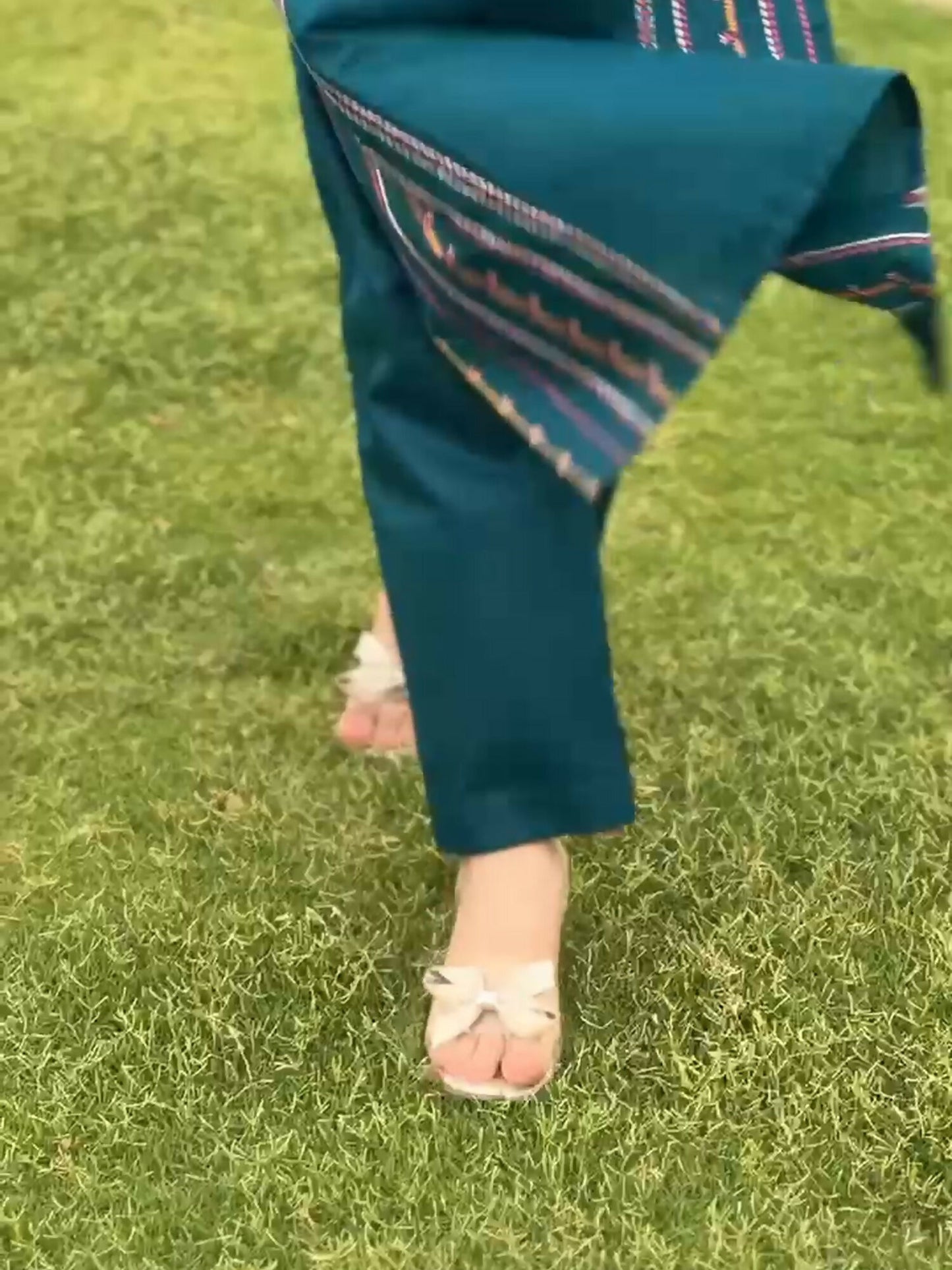 Stylish Collection Aaraish Cotton Embroidered Stitched 2-Piece Suit-Lime Teal