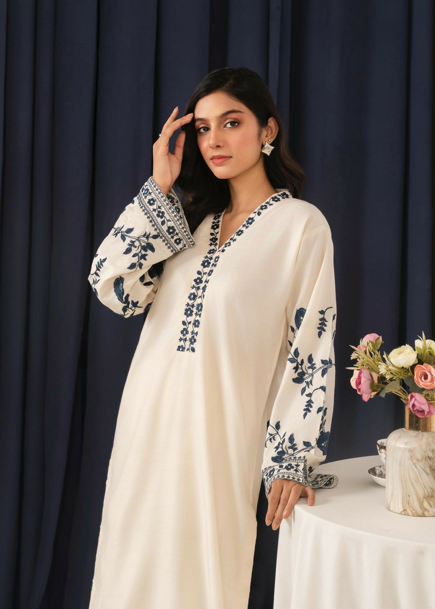 Stylish Collection Aaraish Linen Embroidered Stitched 2-Piece Suit-Imperial Attire