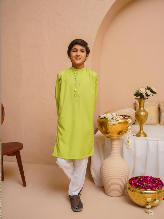 Kidoz Kloset Wash & Wear Kurta Pajama-Ocean Breeze-Boy