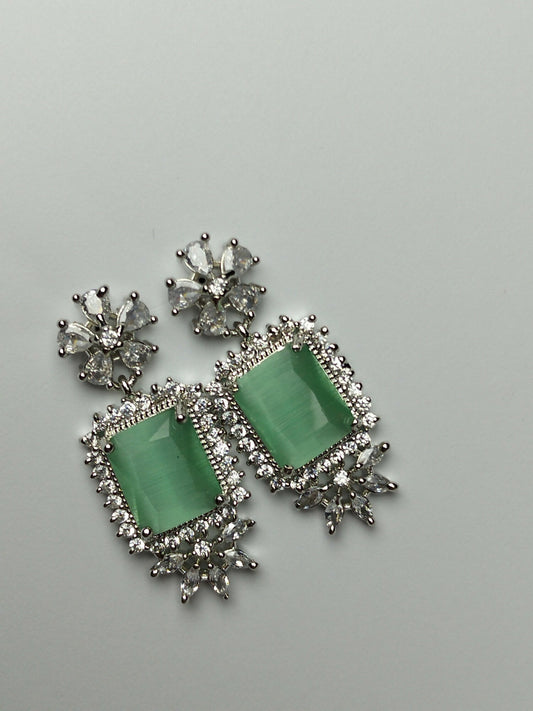 H&A Jewellery One Carat American Diamond Earrings