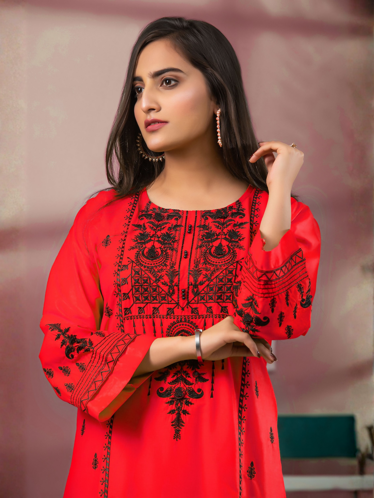 MAK Fashion Lawn Embroidered Stitched 2-Piece Suit-Divine