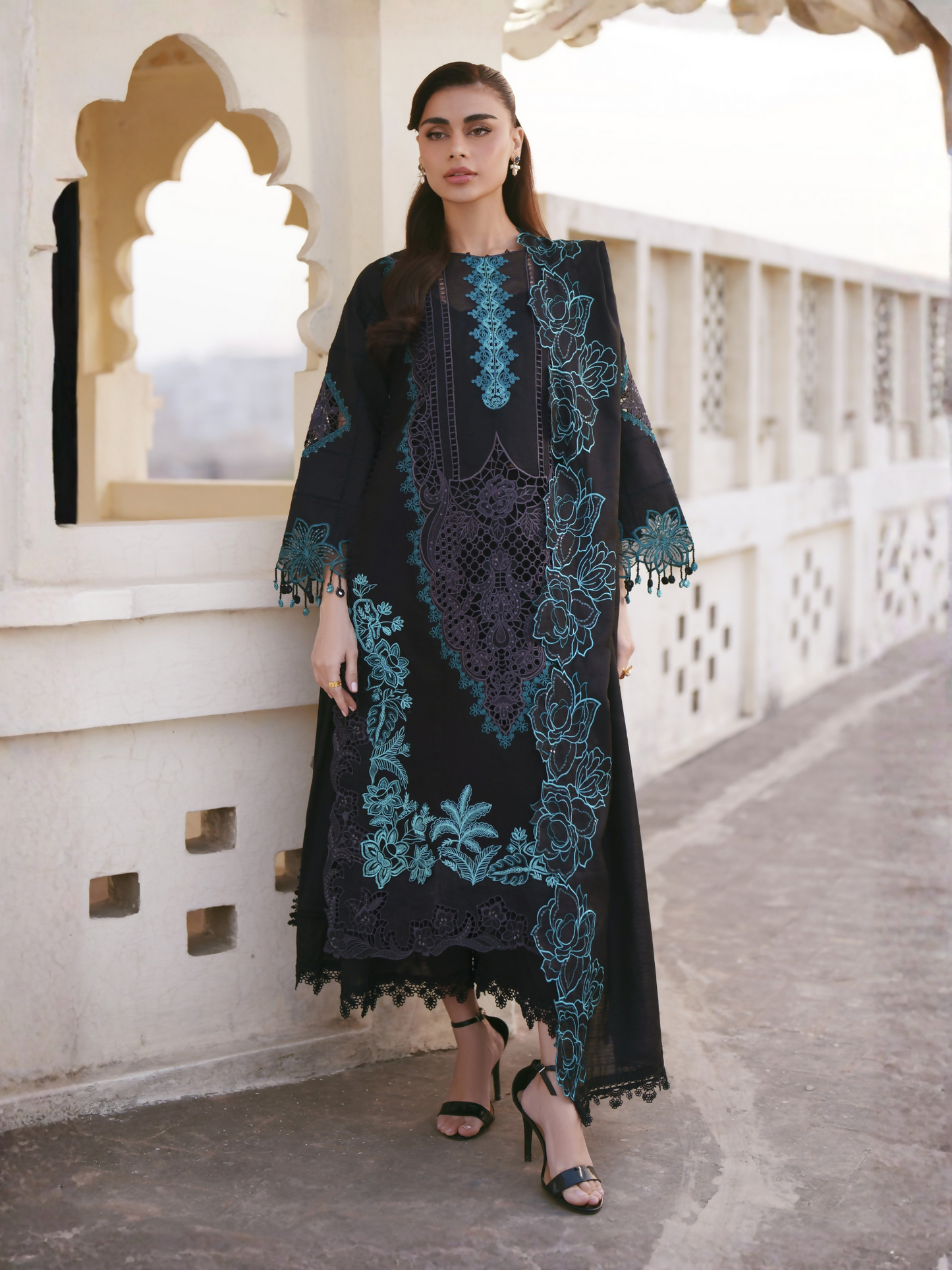 Parishay Shangrila Lawn Embroidered Unstitched 3-Piece Suit-SLA-03