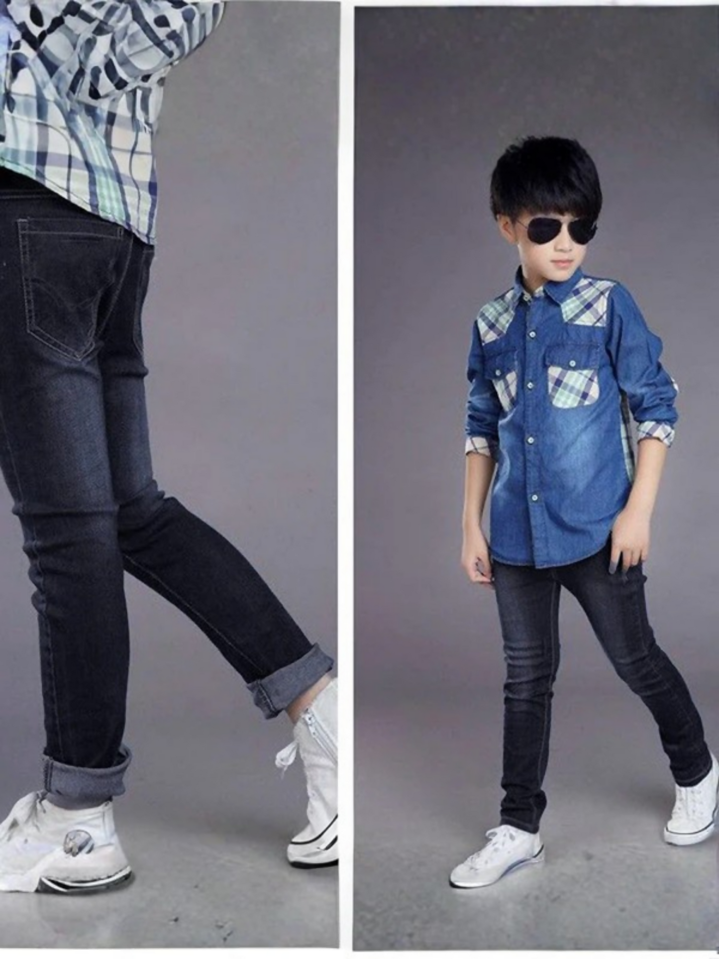 Funky's Plain Classy Stretchy Slim Fit Denim Pant-12031