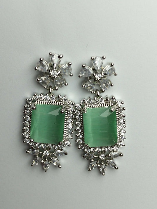 H&A Jewellery One Carat American Diamond Earrings