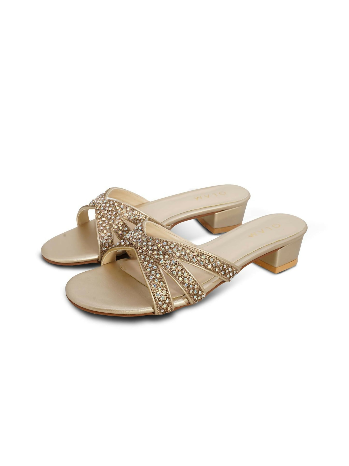 Golden Royale Leather Women’s Heels