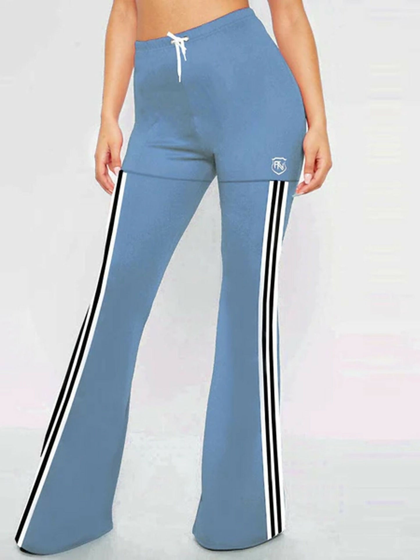 Funky's Plain Flared Bottom High Rise Trouser-11305