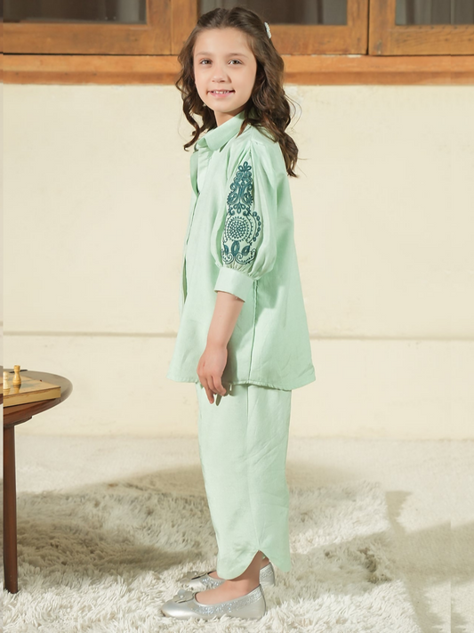 Panache Apparel Noore Eid Edit Lawn Embroidered Co-Ord Set-Chim Chim