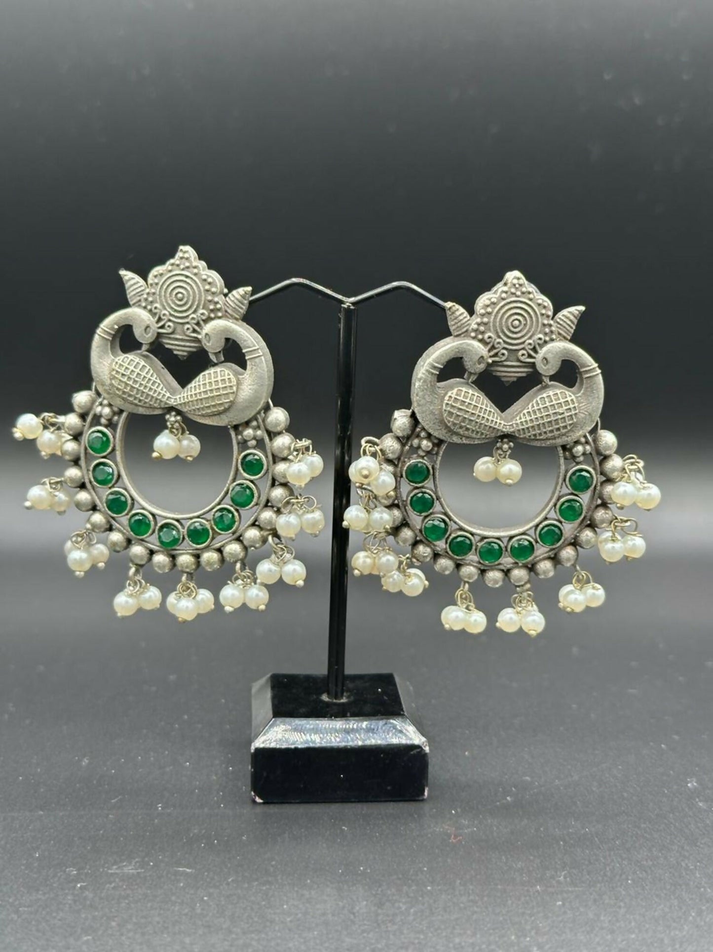 H&A Jewellery Handmade Brass Oxidized Studs