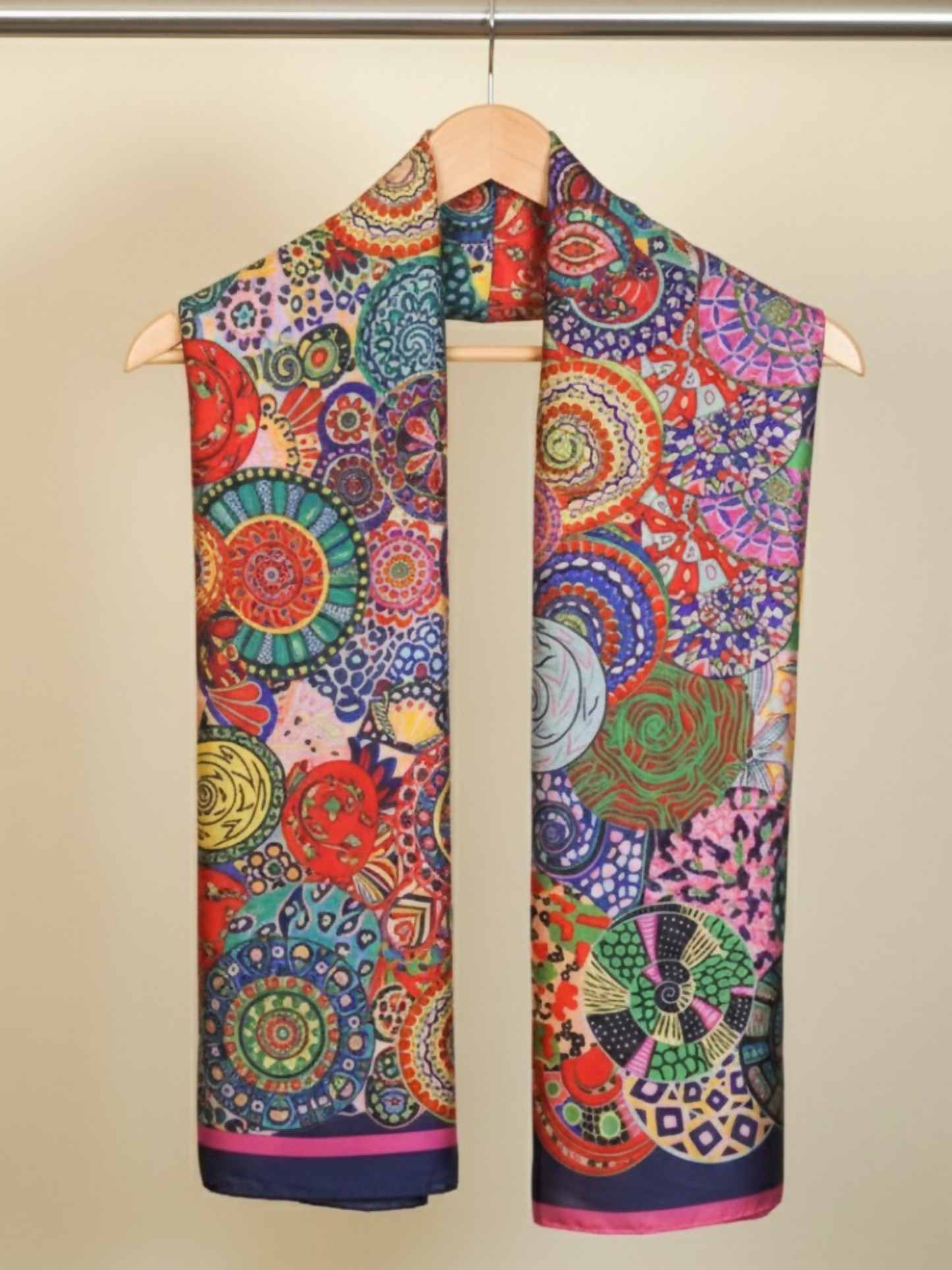 Scarves By Madiha Silk Printed Stole