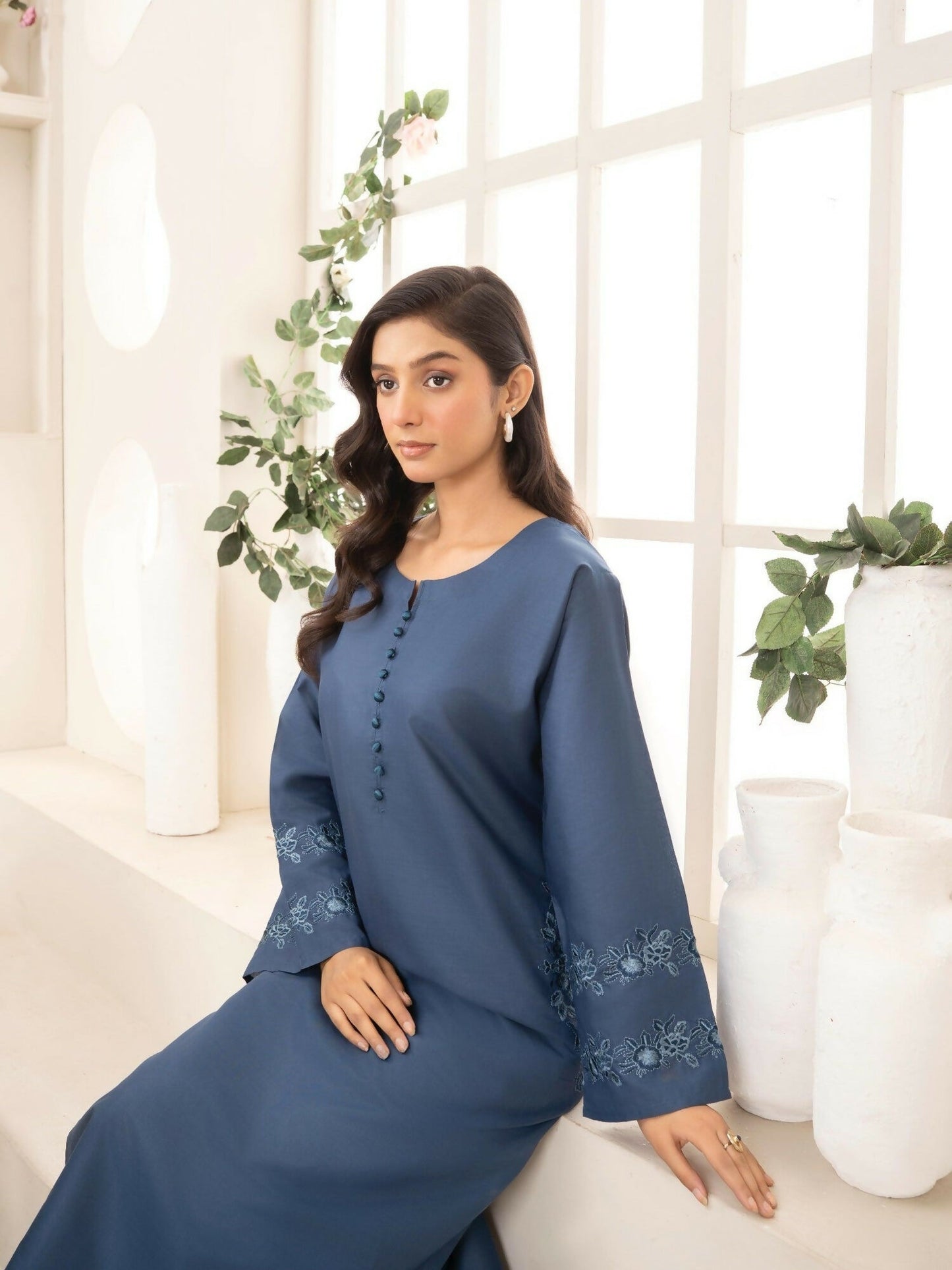 Stylish Collection Aaraish Cotton Embroidered Stitched 2-Piece Suit-Chic Pocket