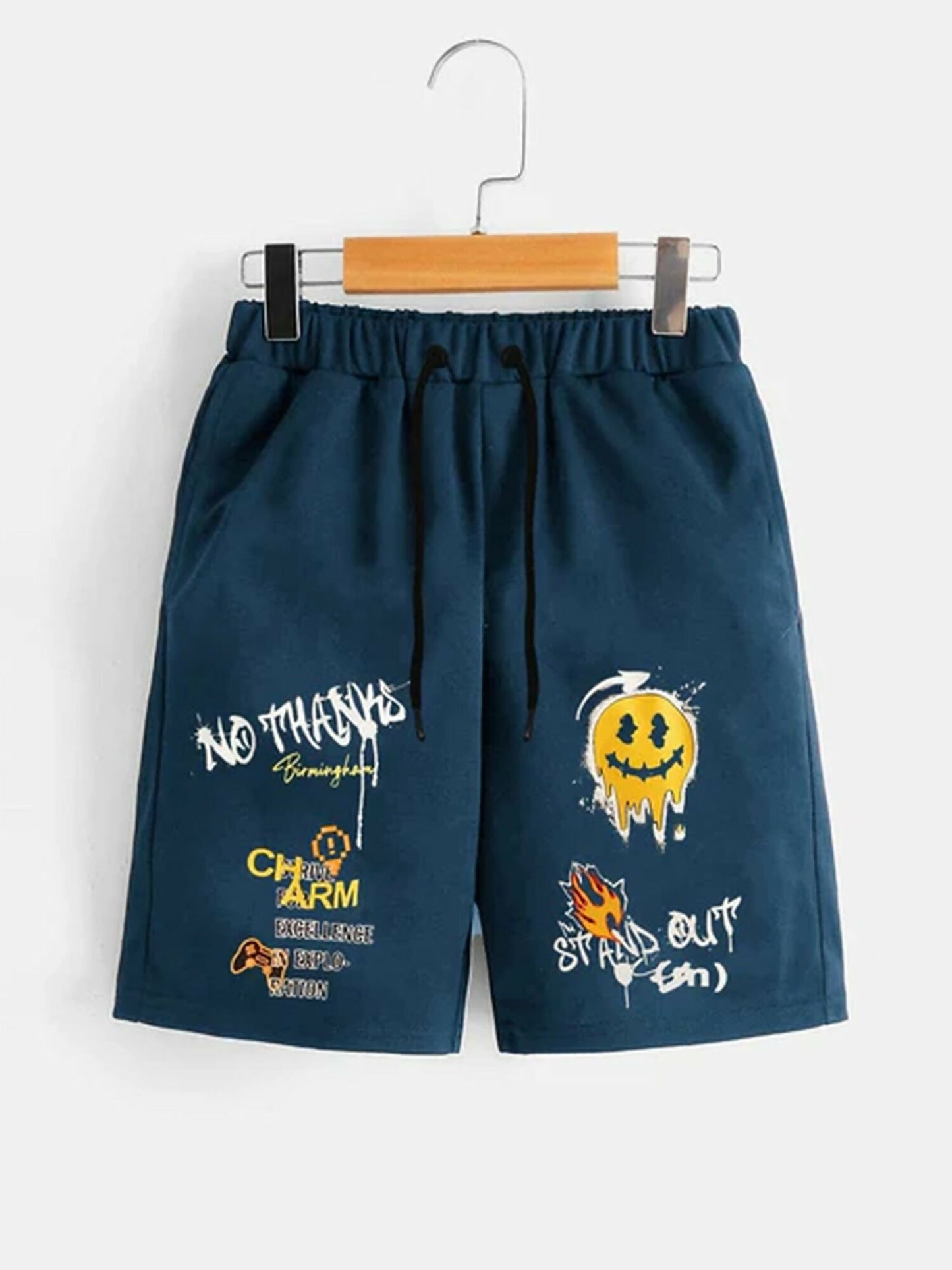 Jupiter Printed Graphic Terry Short-13393