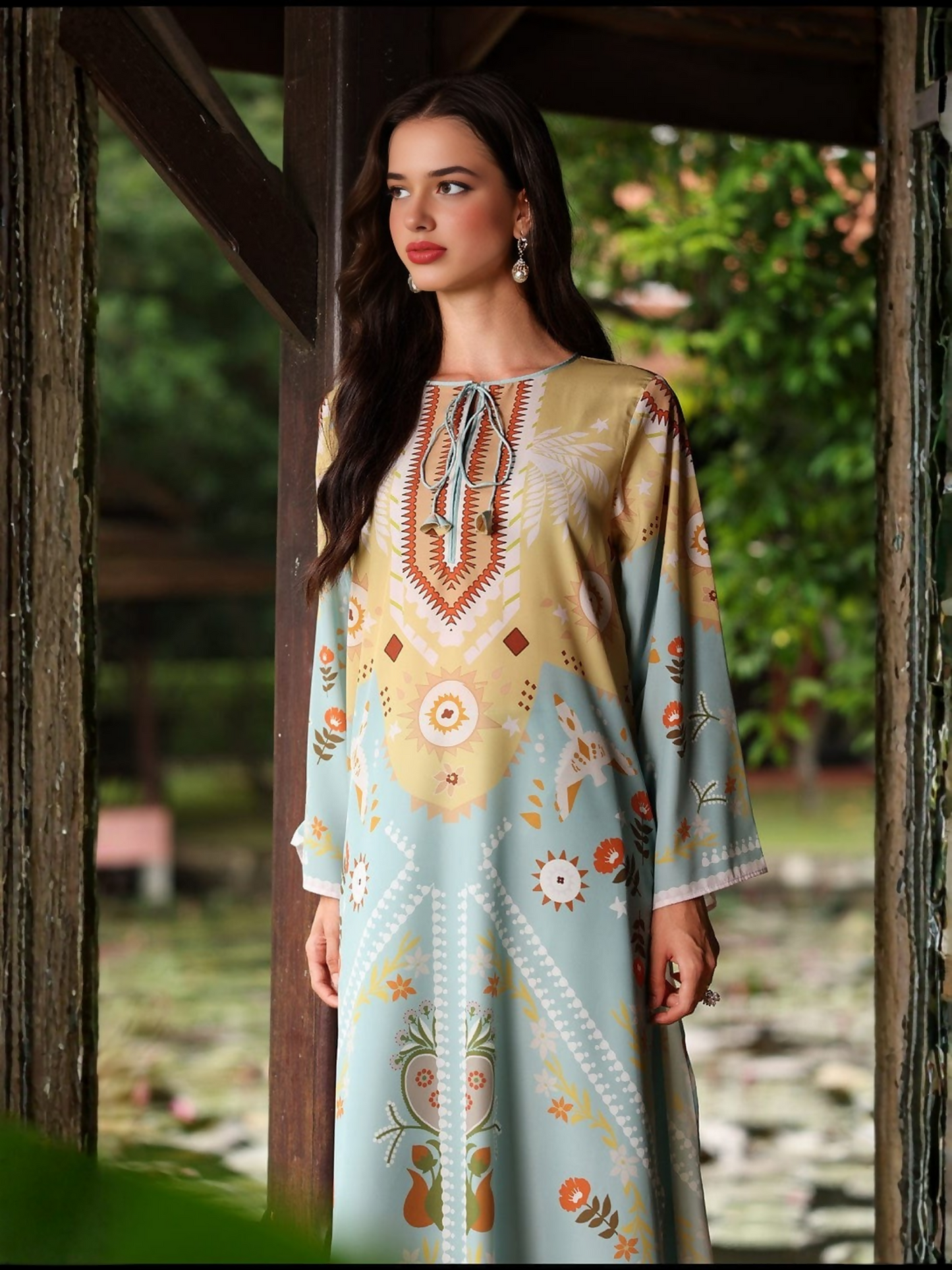 Tehzeeb Libas Silky Lawn Printed Stitched 2-Piece Suit-NAYAB