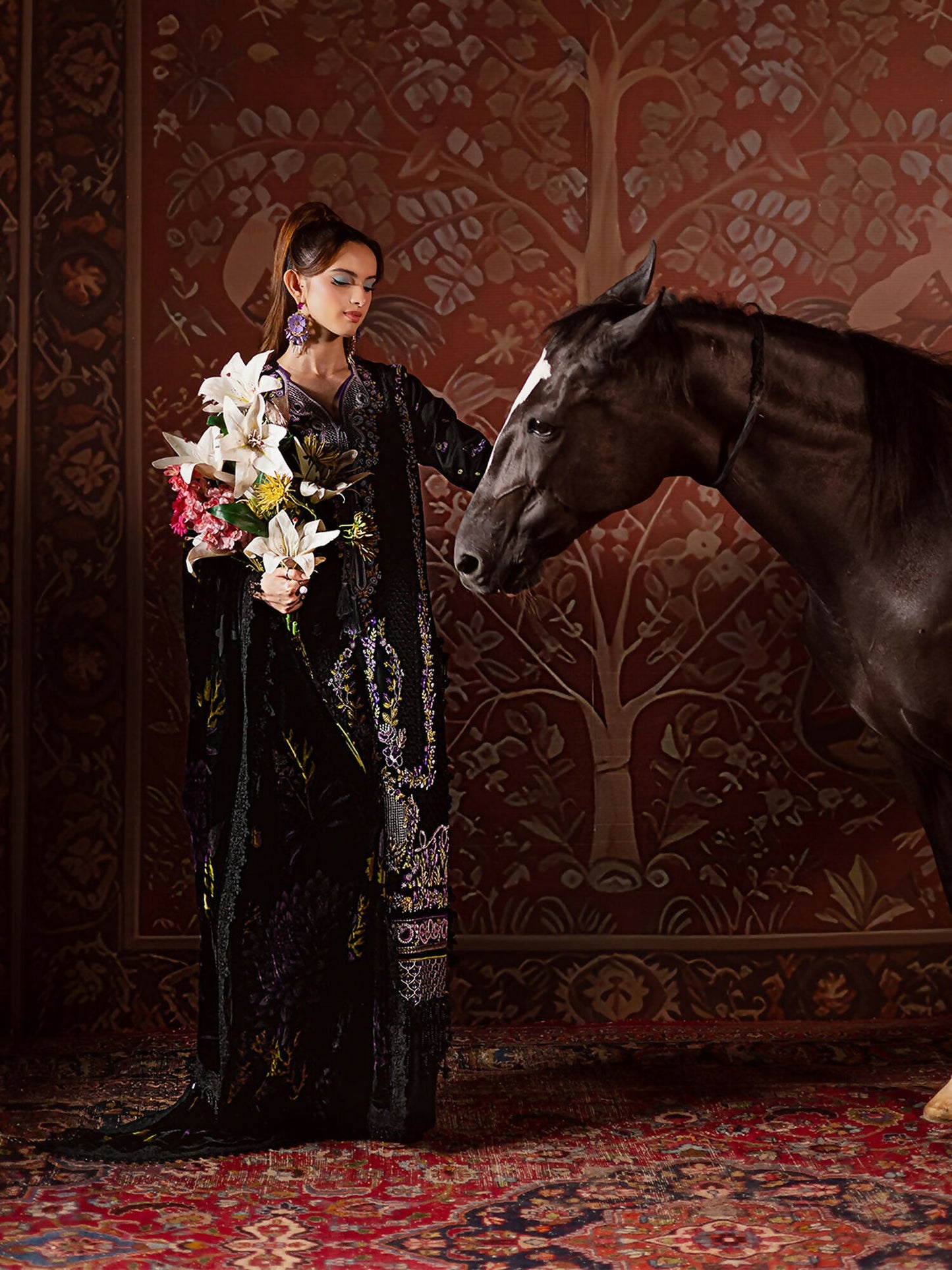Mahnur Amelia Kotrai Embroidered Stitched 3-Piece Suit–CK-001