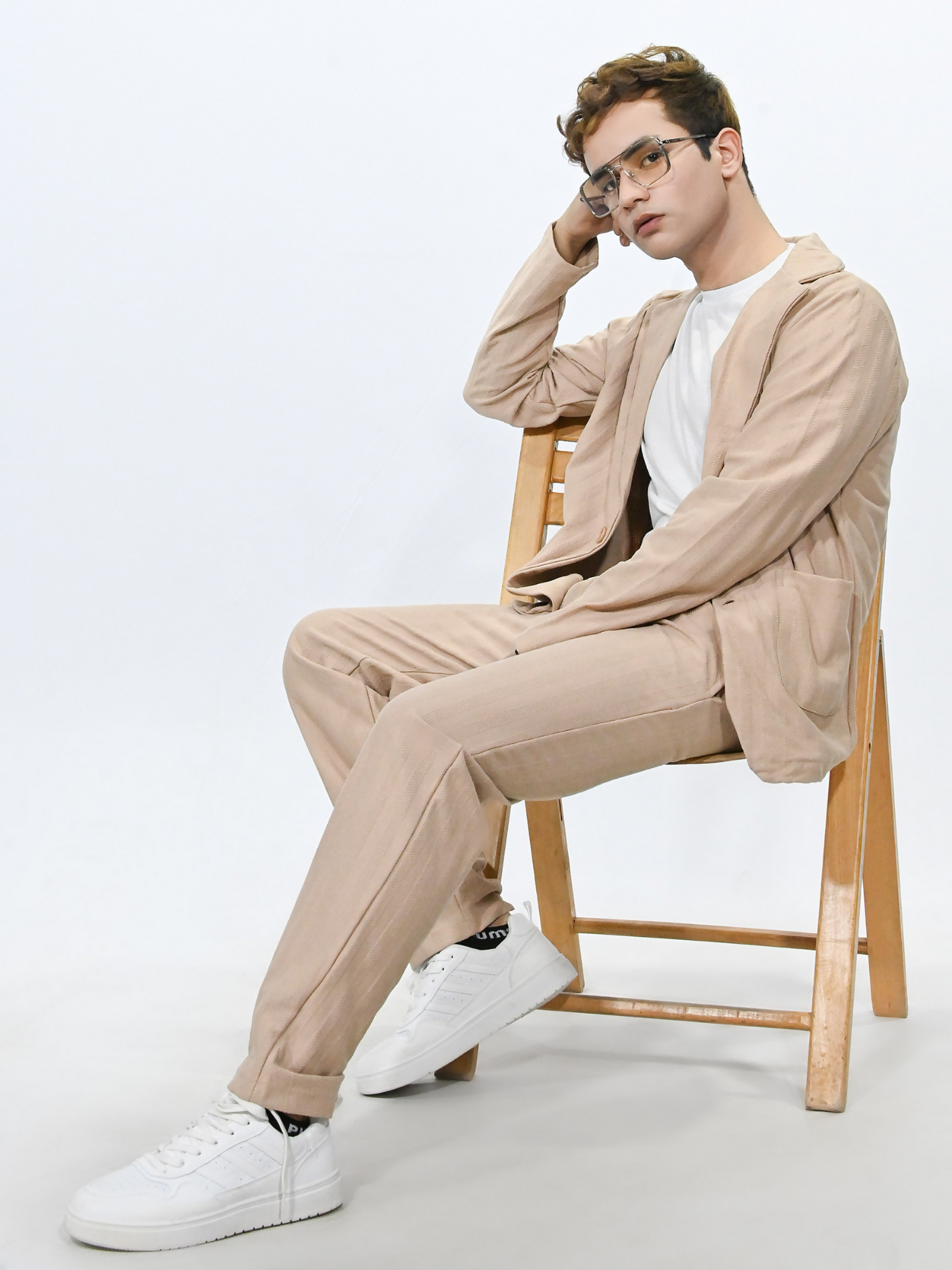 Jupiter Celebrity Self Textured Gender Neutral Skin Casual Pant Coat-14864