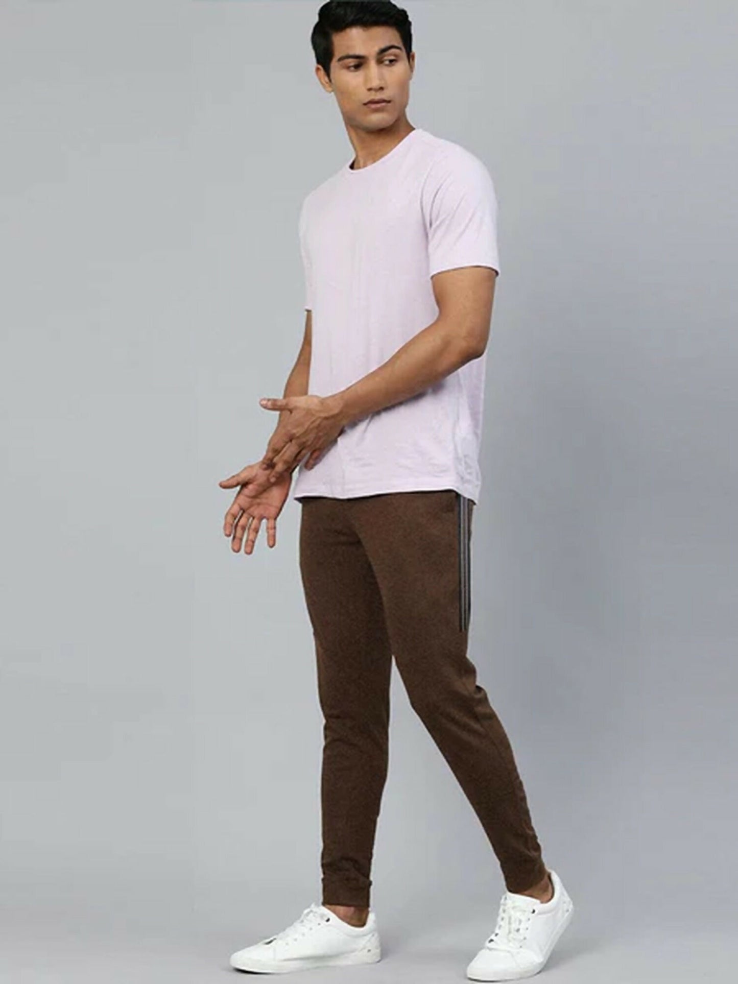 Funky's Plain Temper Terry Tape Fashion Prime Trousers-12747