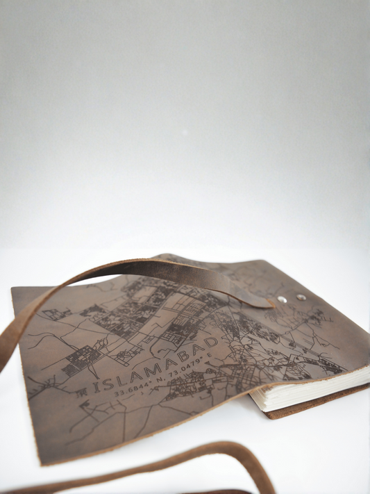 MappedPK Islamabad Mapped Leather Journal