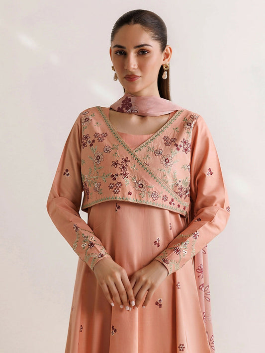 Panache Apparel Mistfall Vol II Cotton Embroidered Stitched Suit-Virelle