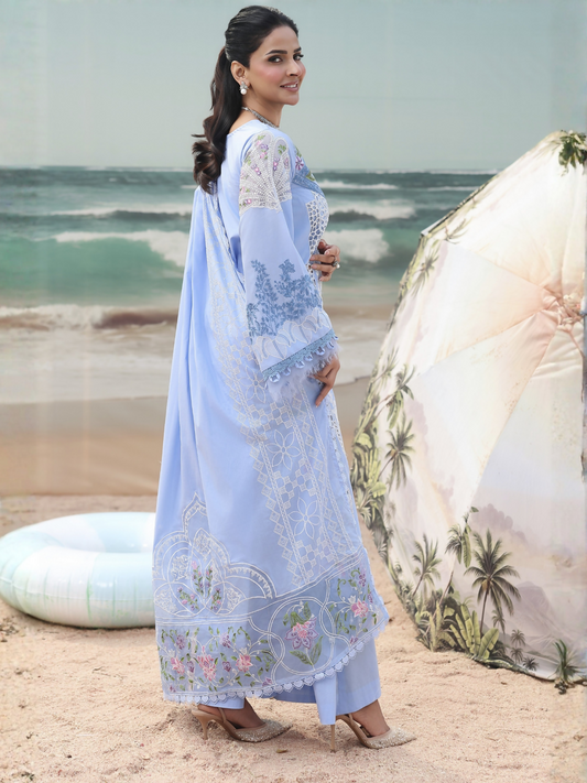 Parishay Monaco Luxury Lawn'26 Embroidered Unstitched 3-Piece Suit-MN-11