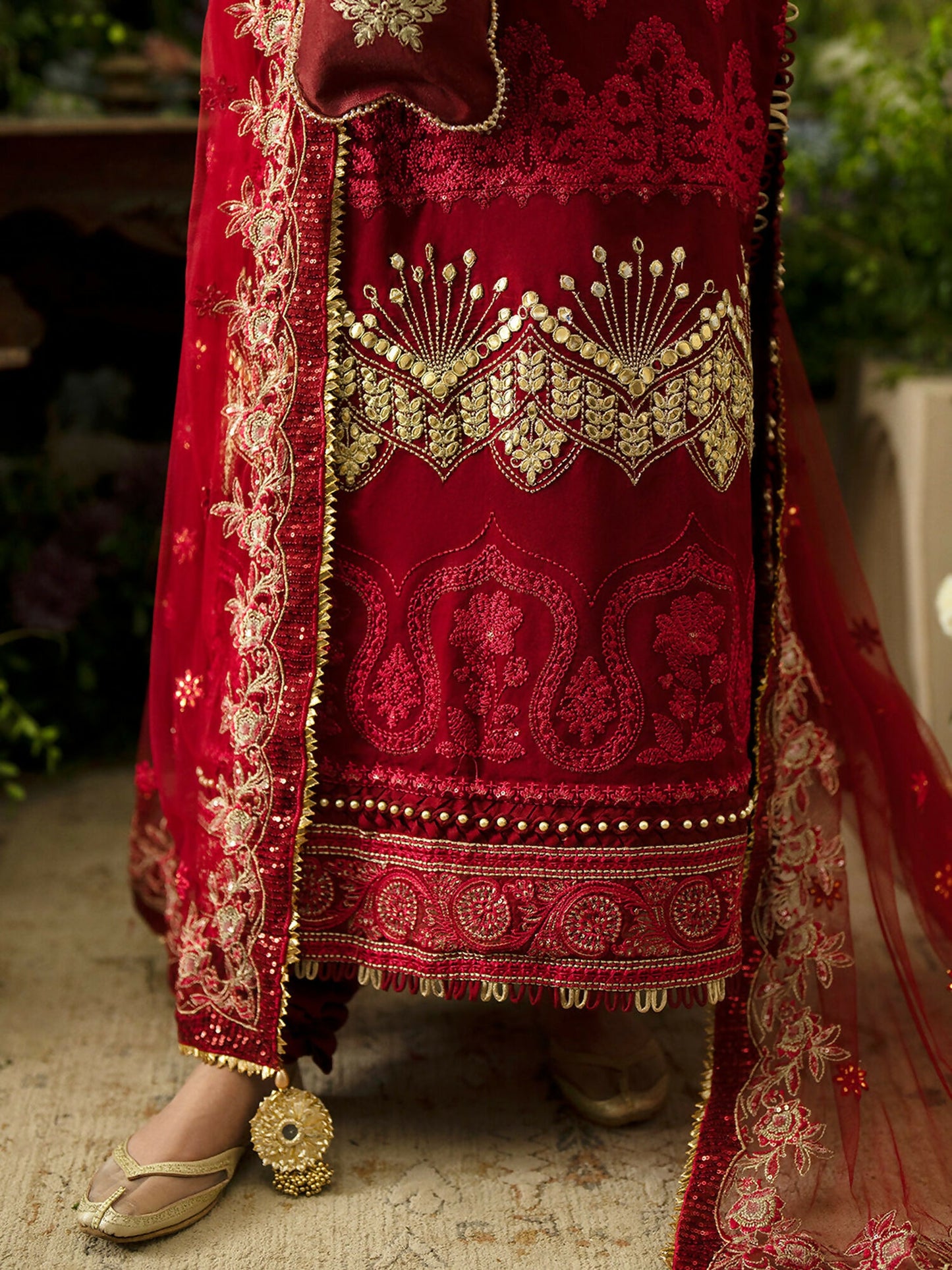 Parishay Ranibagh Luxury Formals Organza Embroidered Unstitched 3-Piece Suit-Mahroosh