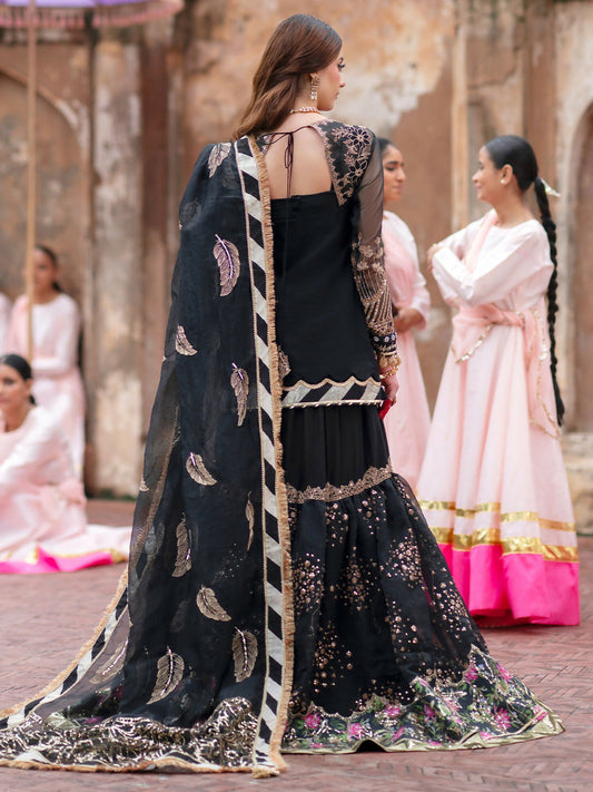 Parishay Ranibagh Luxury Formals Organza Embroidered Unstitched 3-Piece Suit-Zariya