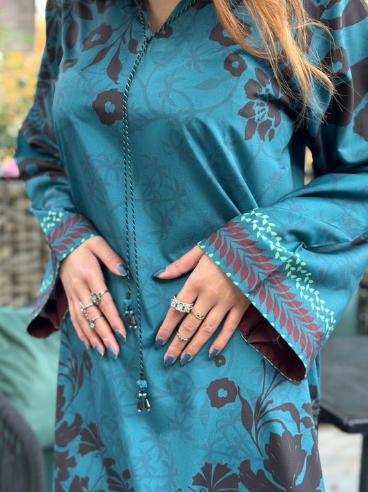 Sehrish Kanwal K-Ord Crepe Printed Co-Ord Set-Verde