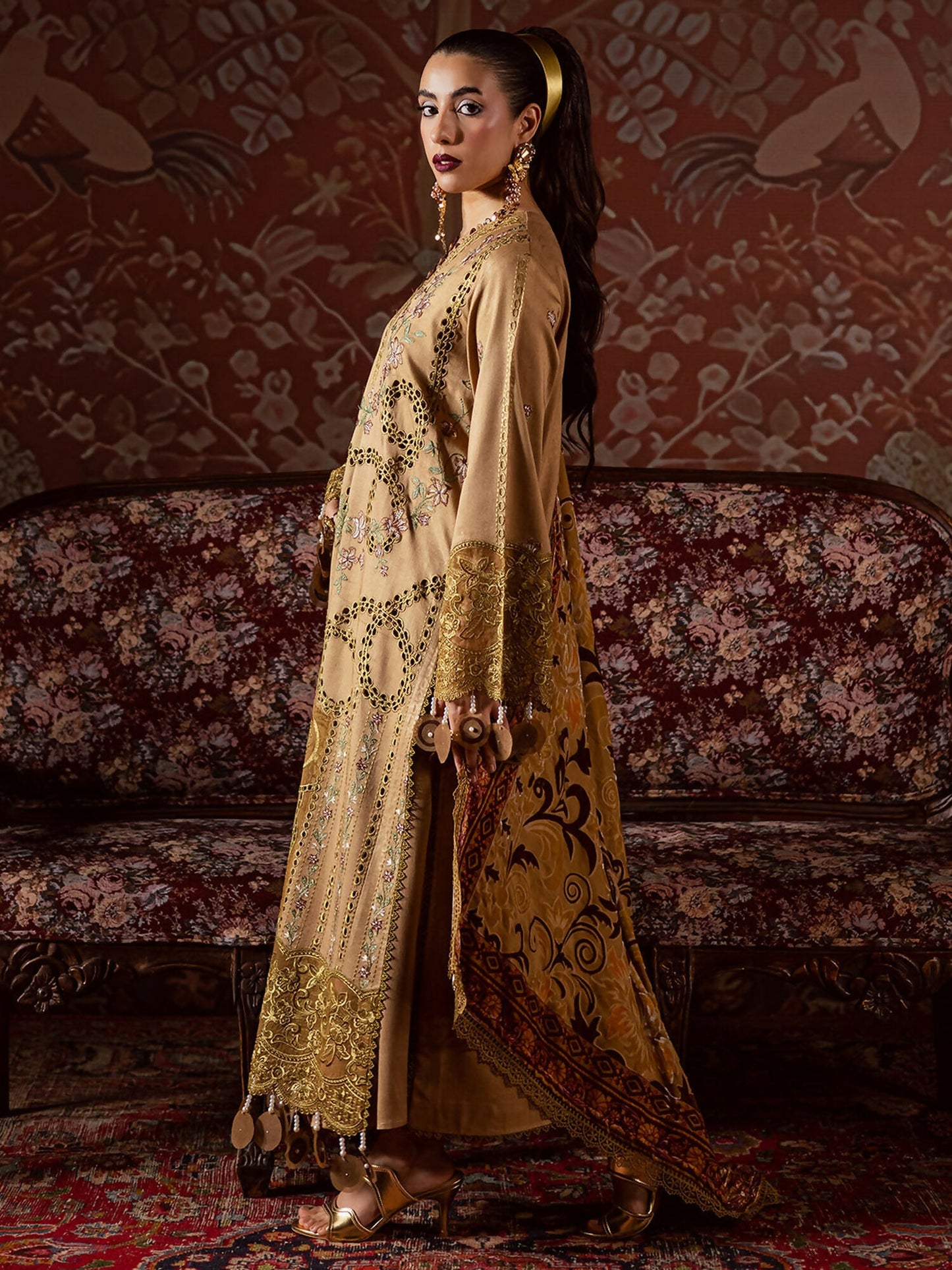Mahnur Amelia Kotrai Embroidered Stitched 3-Piece Suit–CK-006