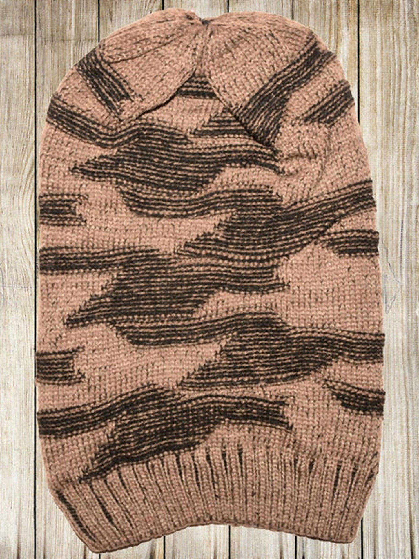 Funky' s Printed Split Inside Fur Beanie-11867