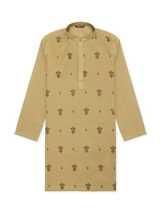 Velvour Boys Cotton Embroidered Stitched Kurta-VB151