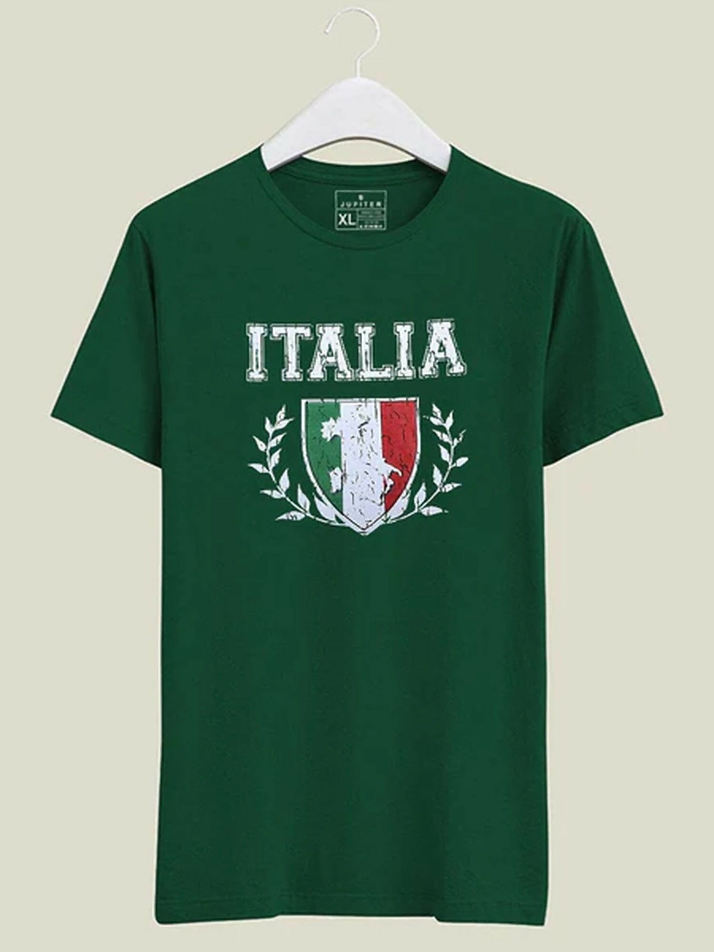 Black ,Green, Yellow , Red , Maroon, Grey, Jupiter printed Italia Tee-Shirt-12370