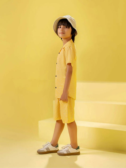 Velvour Soft Linen Printed Co-Ord Set-VC14