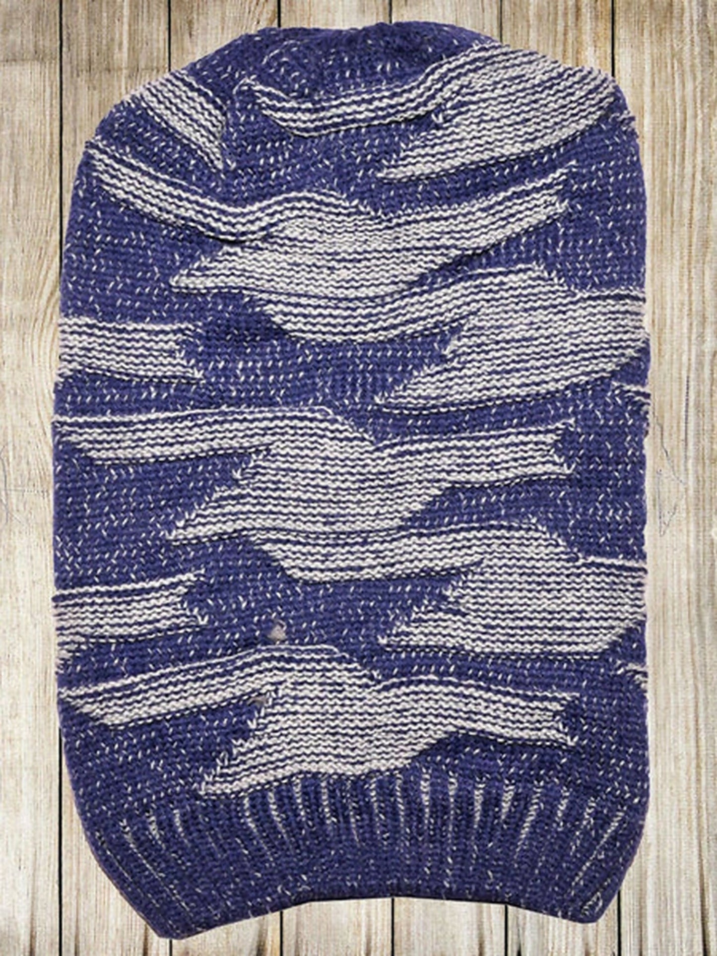 Funky' s Printed Split Inside Fur Beanie-11867