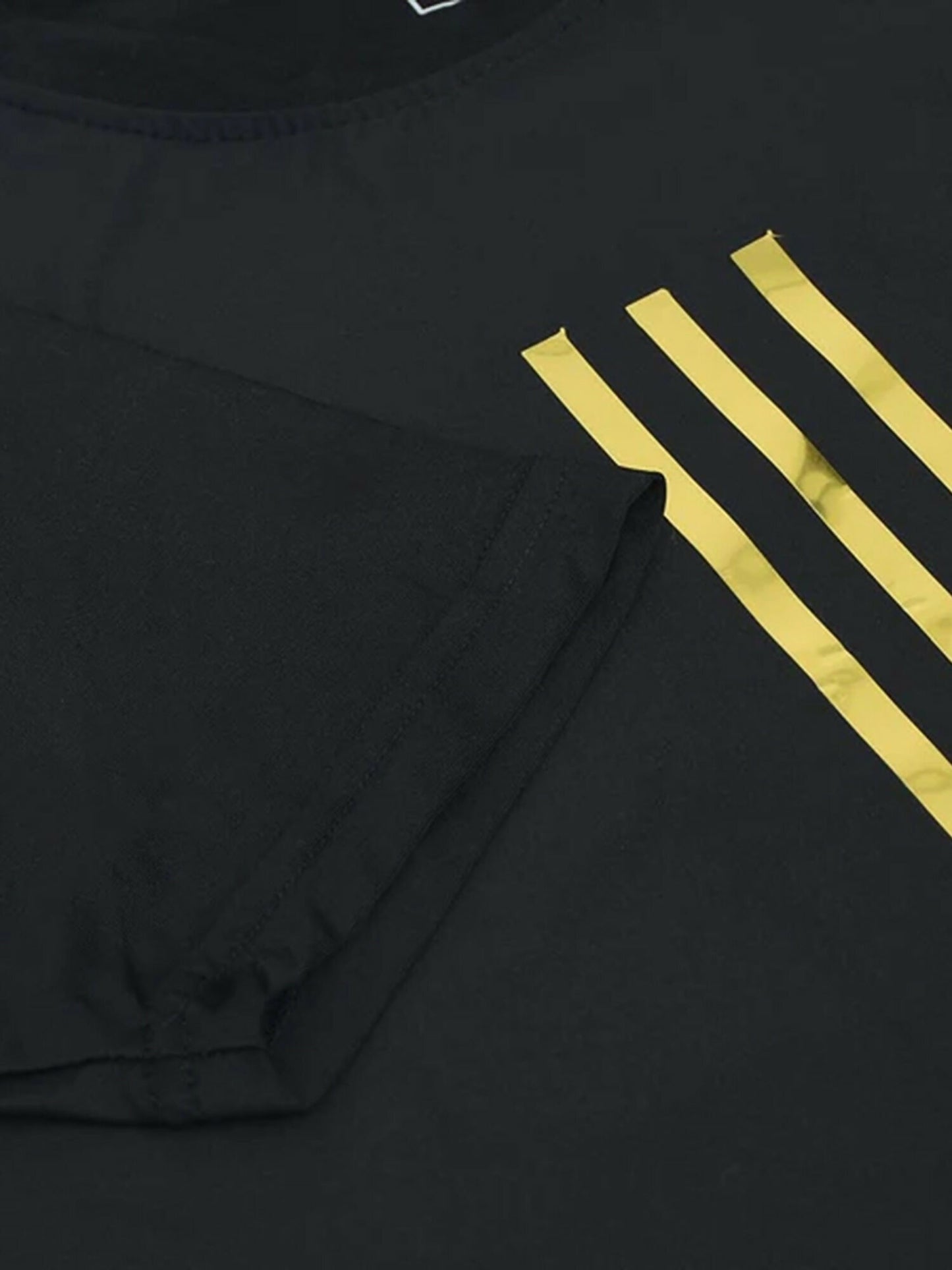 Jupiter High Gloss 3 Stripe Stretch Compression Dry Fit Tee-13607