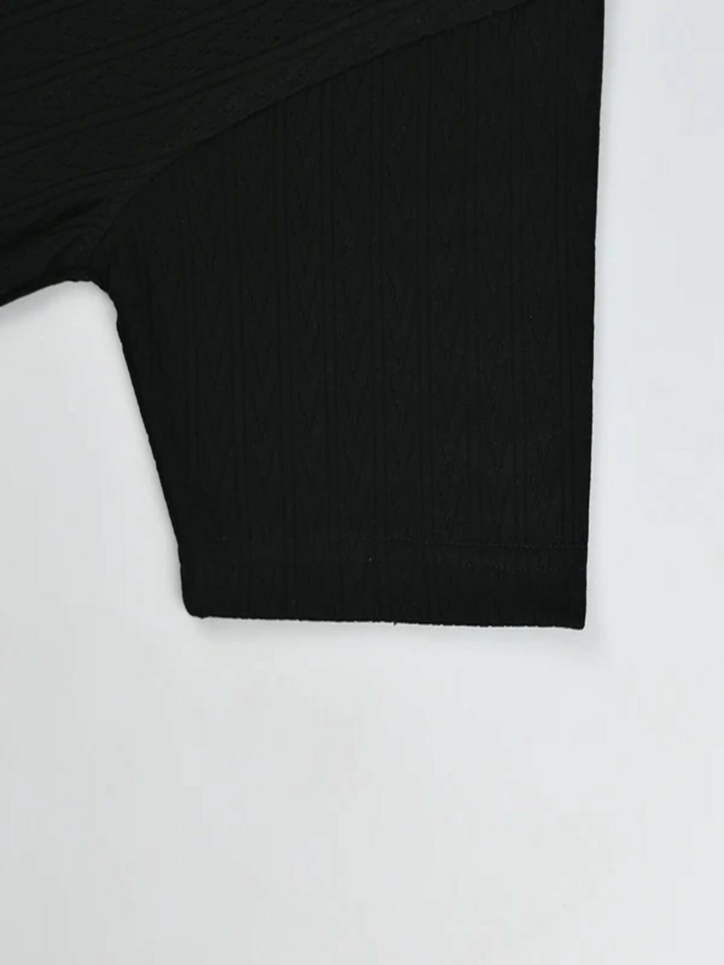 Jupiter Plain Knitwear Lapel Collar Button Shirt-15153