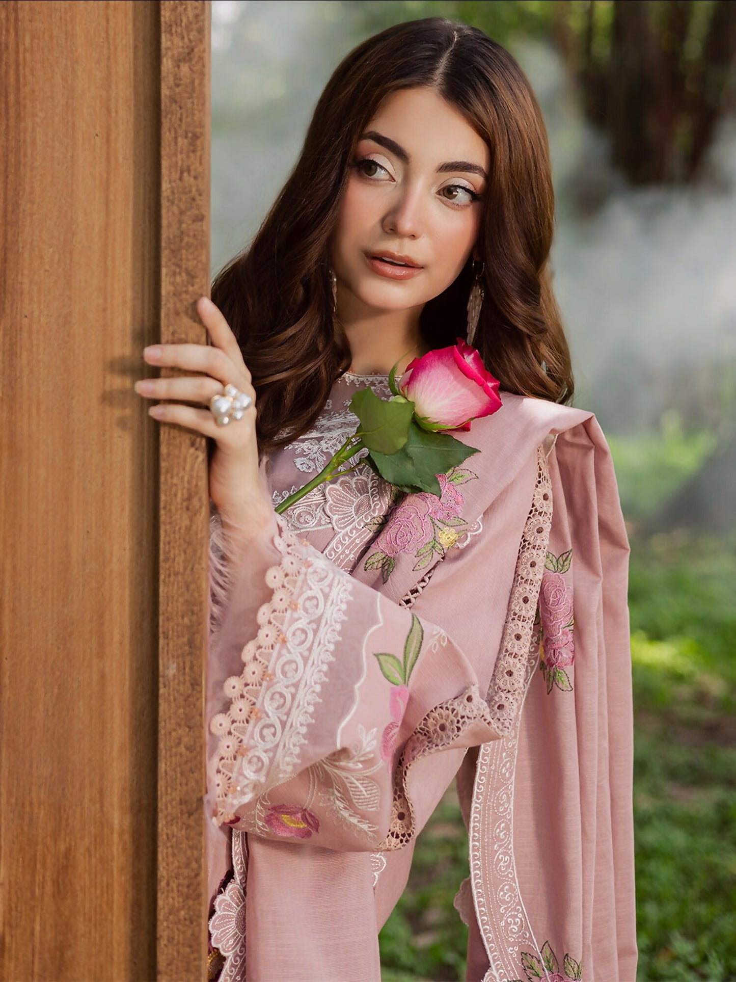 Parishay Winterwood Tales Khaddar Embroidered Unstitched 3-Piece Suit- WW - 01