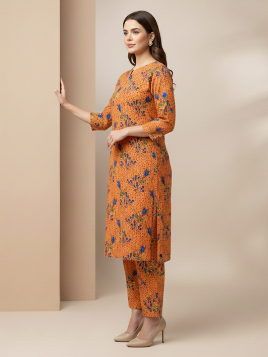 Bin Shaukat Classic Lawn Printed Unstitched 2-Piece Suit