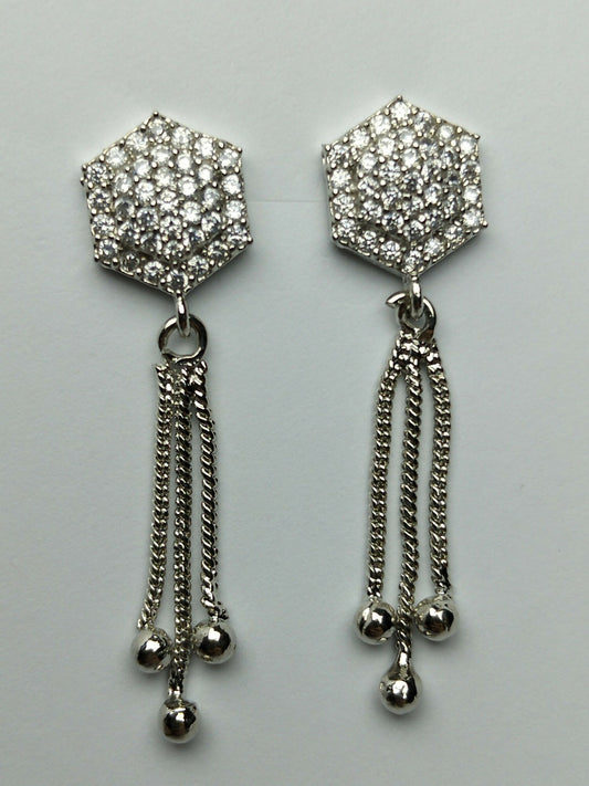 H&A Jewellery One Carat American Diamond Earrings