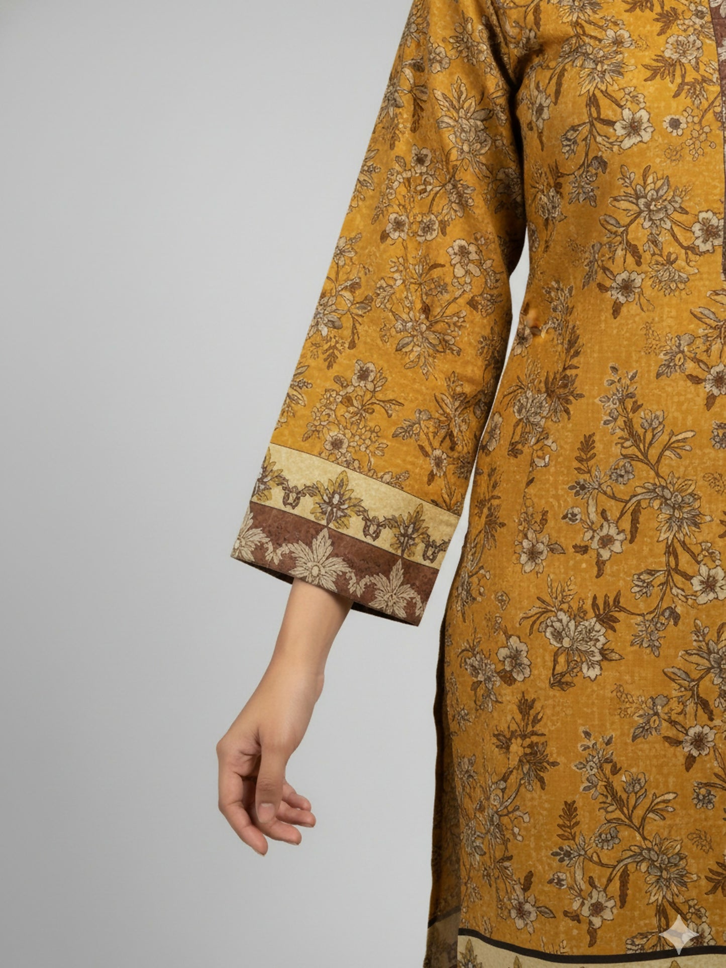 Bin Shaukat Khaddar Karandi Printed Stitched 2-Piece Suit