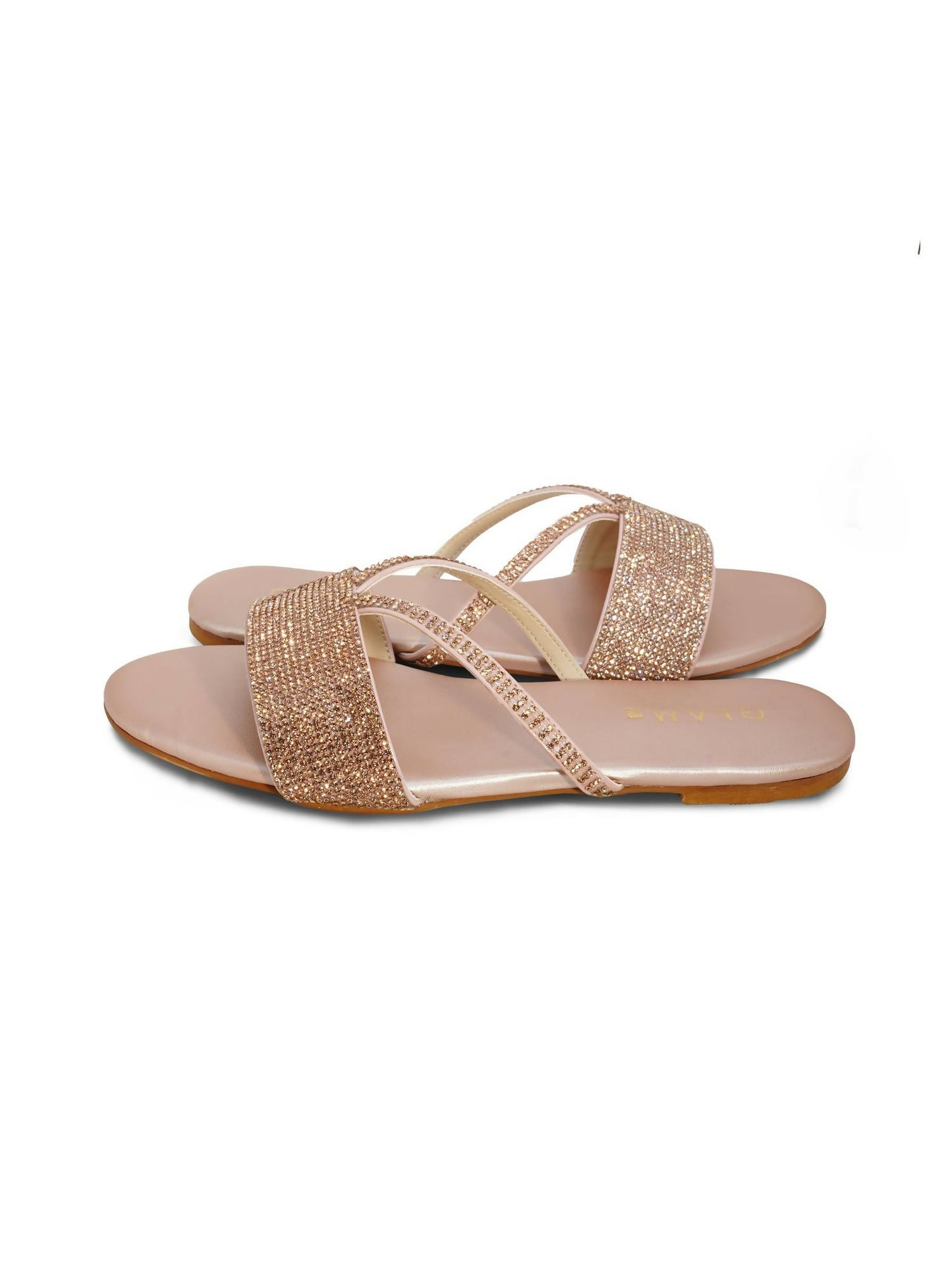 Golden Royale Leather Women’s Slides