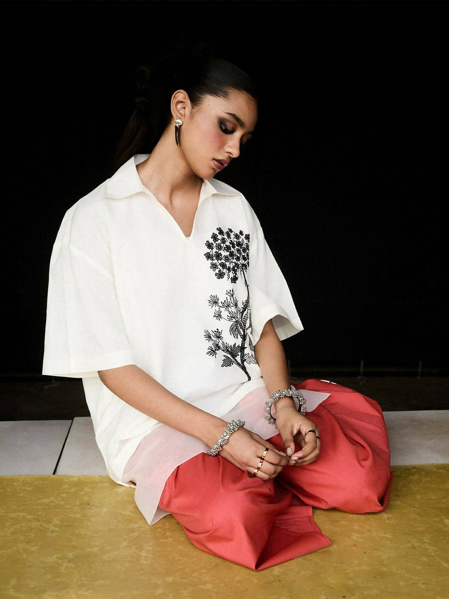 Jugnu by Hussain Rehar Cotton Embroidered Stitched 2-Piece Suit-Verve