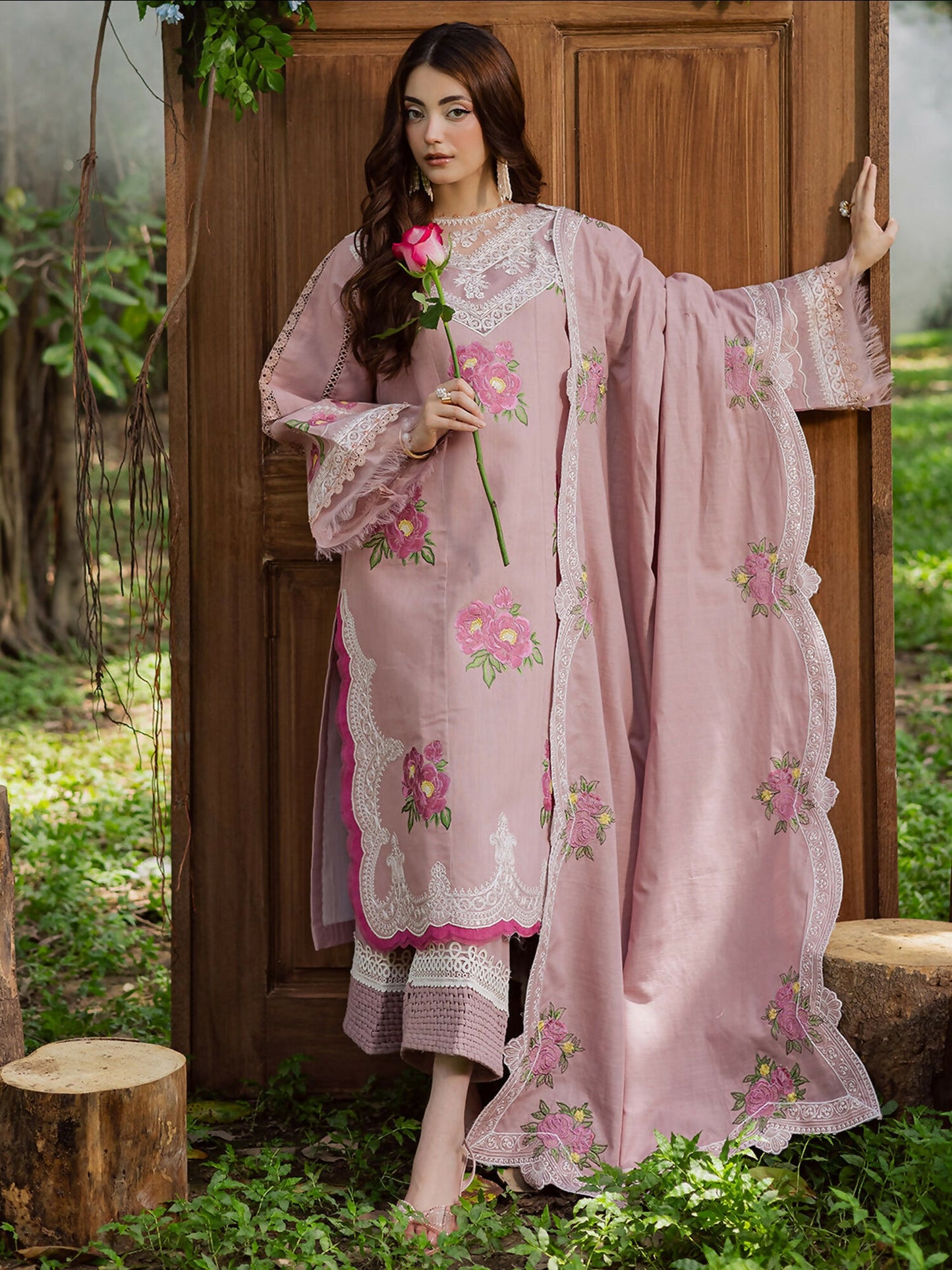 Parishay Winterwood Tales Khaddar Embroidered Unstitched 3-Piece Suit- WW - 01