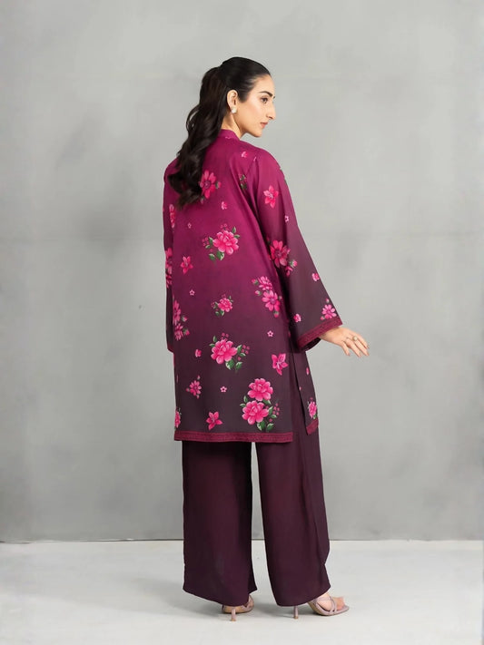 Panache Apparel Dear Summer Silk Lawn Printed Co-Ord Set-Floral Muse