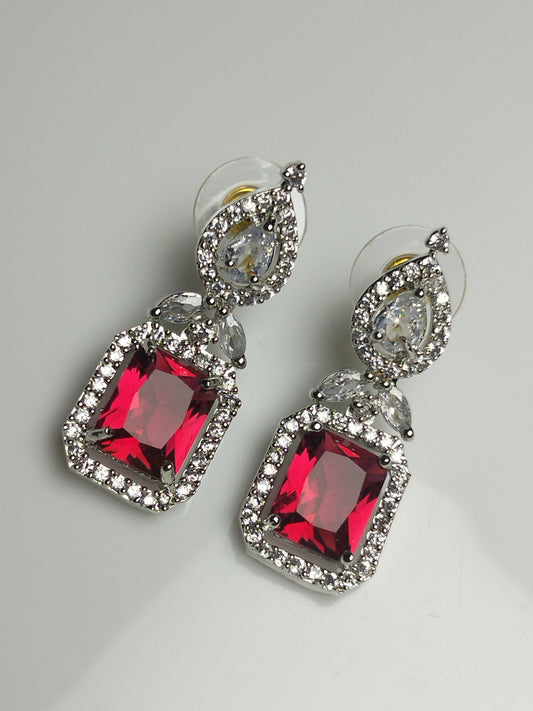 H&A Jewellery One Carat American Diamond Earrings